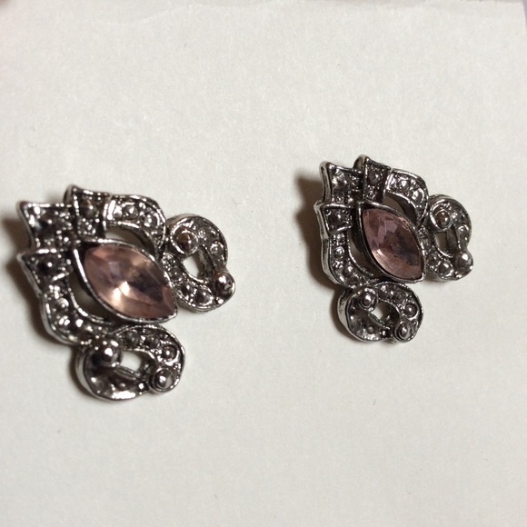 Pink Modern Goth Earrings - Picture 3 of 5